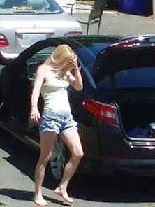 Candid Dirty Barefoot Blond