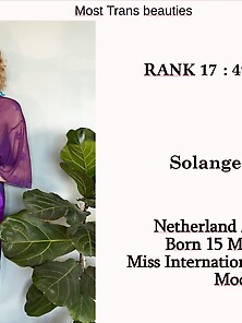 17Th Miss T World Category : Solange Dekker