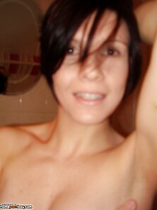 Brunette Amateur Wife Posing Nude