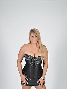 With A Black Corset