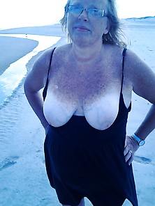 Wife Exposes Her Titties With People In Backround