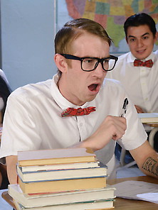 Schoolgirl Slut In A Tiny Skirt Gets Banged By A Big-Dicked Nerd